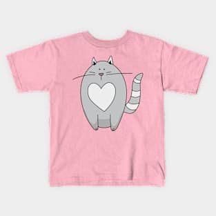 Grey cat Kids T-Shirt